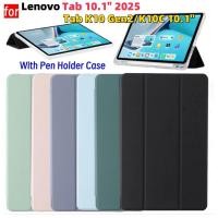 ราคา สําหรับ Lenovo Tab 10 1 TB311XU TB311FU 2025 Tab K10 Gen2 10 1 K10C พร้อมช่องเสียบปากกาปกหนังอะคริลิคใสกรณีแท็บเล็ต (41724955937)