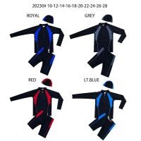 ราคา 20230 ชุดว่ายน้ำเด็กผู้ชายเสื้อแขนยาวกางเกงขาสั้นแต่งแถบสีและมีซับใน (28503473401)