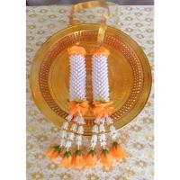 ราคา พวงมาลัย 2 ชายมีสีเหลืองและสีขาวดำยาว 25 เซนติเมตร ไม่รวมความยาวริบบิ้น (24882021995)