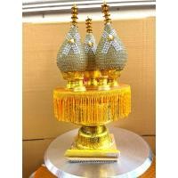 ราคา ชุดเครื่องทองน้อยงานหรูหราสมเกียรติ ใช้ตั้งสักการะผ้ามีแบบพานพลาสติกและแบบทองเหลือง (29474807748)