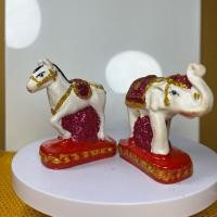 ราคา ตุ๊กตาช้างม้าศาลพระภูมิ ศาลตายาย เนื้อเรซิน ประดับกากเพชร (25458040884)