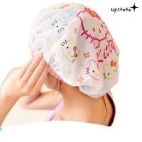 ราคา หมวกอาบน้ําลายการ์ตูน UPSTOTO หมวกอาบน้ําผู้หญิงกันน้ํา หมวกผม Hello Kitty น่ารัก หมวกแชมพูแบบใช้ซ้ําได้ ผลิตภัณฑ์ในห้องน้ํา (57650979053)