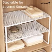 ราคา ชั้นวางตู้เสื้อผ้า UPSTOTO ที่จัดระเบียบตู้เสื้อผ้าแบบปรับได้แบบยืดหดได้ ตู้ชั้นเก็บเสื้อผ้าโลหะขยายได้ DIY (49901008826)