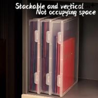 ราคา ตัวจัดระเบียบเอกสาร UPSTOTO กล่องใส่แฟ้มใบรับรองทรงสี่เหลี่ยม กล่องเก็บของพลาสติก (50650974188)