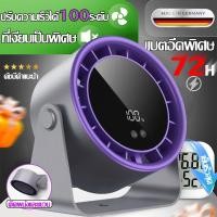 ราคา เย็นกว่าแอร์ พัดลมไร้สาย พัดลมตั้งโต๊ะ พัดลมพกพา ปรับ100เกียร์ จอแสดงผลLEDลมแรงเงียบ หมุนปรับได้360 พัดลมหมุนเวียน (26582686717)