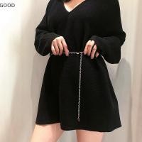 ราคา เข็มขัดโซ่โลหะสีเงิน สำหรับแฟชั่นผู้หญิงและชุดเสื้อผ้า (42456406962)