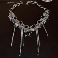 ราคา GD ใหม่ Punk สไตล์ Bling Bling Chain Star sel Choker สร้อยคอผู้หญิงเครื่องประดับ Party Collares สร้อยคอ TH (50650586025)
