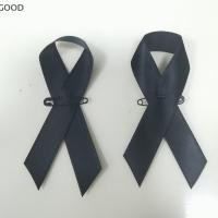 ราคา GD 10 50 ชิ้นสีดําริบบิ้นเข็มกลัดริบบิ้นป้าย Mourning เข็มกลัด Unisex ชุดกระโปรงคอปก Pins เนคไทเครื่องประดับ TH (44475948941)