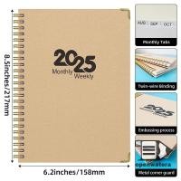 ราคา GoodGirlm1 Simple รายเดือน Planner 2025 Notebook Weekly To Do List Notebook รายเดือน Schedule Book A5 Weekly Planner นักเรียนเครื่องเขียนของขวัญ TH (42301369845)