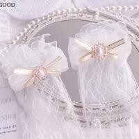 ราคา ถุงมือลูกไม้สีดำและขาว ลายดอกไม้และโบว์ สำหรับคอสเพลย์สไตล์ Lolita (42115612410)