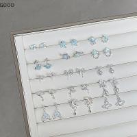 ราคา ต่างหูทรงเกาหลี Blue Zircon Star Moon Stud อัญมณีสำหรับต่างหู หวานน่ารัก เครื่องประดับสำหรับวันสำคัญ (41371781306)