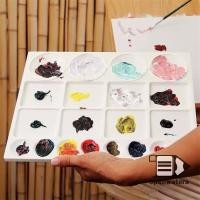 ราคา Goodgirlm1 1 PC สีน้ํามันสีน้ํา Palette สําหรับเด็กเด็กผู้ใหญ่ Art อะคริลิควาดถาดพลาสติกพาเลทเครื่องเขียนนักเรียน TH (29773678258)