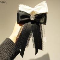 ราคา เข็มกลัดลูกไม้โบว์สีดำ สไตล์เรโทรหรูหรา พร้อมสายคล้องคอนุ่มนวล และเข็มกลัดเนคไทรูปแบบเศร้าโศก (56900465436)