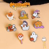 ราคา GD การ์ตูนฮาโลวีน Ghost ฟักทองแมวโลหะ Hairpin ป้ายสําหรับผู้หญิงสาว Kawaii Pins กระเป๋าเป้สะพายหลังอุปกรณ์ตกแต่งของขวัญ TH (56650328086)