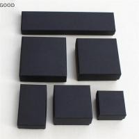 ราคา กล่องบรรจุภัณฑ์สำหรับเครื่องประดับทำจากกระดาษดำ พร้อมใช้งานสำหรับใส่แหวน สร้อยคอ และต่างหู (56250575992)