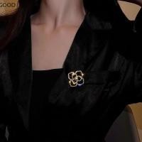 ราคา เข็มกลัดน้ำมันจุ่มโลหะ Mourning Corsage Pin สไตล์เรียบหรู พร้อมกระเป๋าและผ้าพันคอ (52700455483)