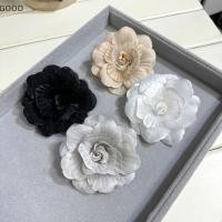 ราคา Vintage Elegant สีดำ Camellia เข็มกลัดสำหรับเสื้อสูทและเครื่องประดับ mourning ผู้หญิง (51800460462)
