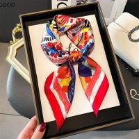 ราคา จีดี ผ้าพันคอสี่เหลี่ยมเล็กลายทางสำหรับผู้หญิง ขนาดเล็กและเบา สไตล์ไทย (44750274252)