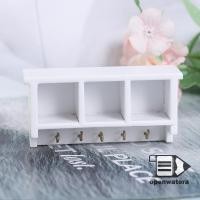 ราคา GoodGirlm1 1 12 Dollhouse Miniature ห้องครัวติดผนังชั้นวางตู้ตะขอแขวน TH (29236712272)