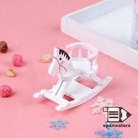 ราคา Goodgirlm1 1 12 บ้านตุ๊กตาจิ๋วไม้สีขาวโยกม้าเก้าอี้เฟอร์นิเจอร์ของเล่น TH (28773695459)