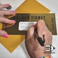 ราคา GoodGirlm1 1 ชุด Deluxe Golden Ticket Surprise Scratch Off Card Christmas Surprise เปิดเผยการ์ด Scratch Off Ticket ของขวัญแปลกใจ Raffle ของขวัญ TH (26034731360)