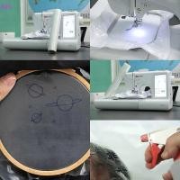 ราคา KFL เครื่องเย็บปักถักร้อย Stabilizer กันน้ําที่ละลายน้ําได้เย็บปักถักร้อย Topping ฟิล์ม 11 8in 10 Yd Roll Wash Away เย็บปักถักร้อย Stabilizer ขายร้อน (41626305407)