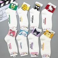 ราคา KFL Hello Kitty Medium Tube Socks Kuromi การ์ตูนสัตว์ถุงเท้า Kawaii Sanrio Melody ถุงเท้า Rosered สีดําสีขาวถุงเท้าสําหรับสาวผู้หญิงขายร้อน (41400237356)