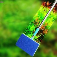 ราคา เคเอฟแอล 1 2ชิ้นกรองพิพิธภัณฑ์สัตว์น้ําตู้ปลาเครื่องมือทําความสะอาดตู้ปลาแปรงทําความสะอาดแปรงแก้วด้ามยาวปรับทําความสะอาดแปรงร้อน ขาย (55751606593)