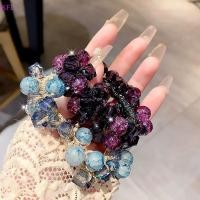 ราคา เคเอฟแอล วงผมยืดหยุ่น เชือกเงาคริสตัล ยางรัดผมเก๋ สำหรับทำหางม้าสูง (55501099055)