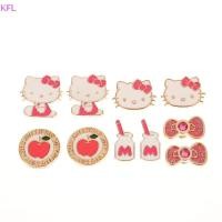 ราคา KFL ชุด 10 ชิ้น Kawaii Hello Kitty รองเท้า Charm การ์ตูนน่ารัก สำหรับตกแต่งและปรับแต่งรองเท้า (50801163039)
