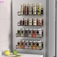 ราคา KFL แม่เหล็กเครื่องเทศชั้นเก็บสีดําตู้เย็นชั้นวางตู้ออแกไนเซอร์อุปกรณ์ครัวตู้เย็นชั้นวางด้านข้างร้อน ขาย (55951104046)