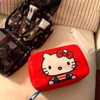 ราคา SANRIO เคเอฟแอล ซานริโอ สวัสดี คิตตี้ พับกระเป๋าเครื่องสําอางแบบพกพาเดินทางอุปกรณ์อาบน้ําถุงเก็บมัลติฟังก์ชั่กันฝุ่นจัดเก็บแขวนกระเป๋าร้อน ขาย (54950912323)