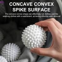 ราคา KFL 5pcs Anti Winding Laundry Ball Circular Pure White Magic ทําความสะอาดกลองเครื่องซักผ้าสําหรับ Dirt Removal และ Knotting ขายร้อน (54251606719)