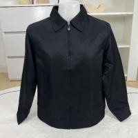 ราคา เสื้อแจ๊คเก็ตแขนยาวคอปกสีดำ เสื้อคุม (28662676419)