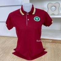 ราคา เสื้อโปโลปักตรากระทรวงสาธารณสุข แดงเลือดหมู (26310382315)