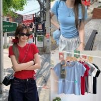 ราคา Chubby Supi BASIC TOP เสื้อคอกลมแขนสั้น ผ้าไหมพรม นุ่มๆใส่สบาย yy (28550459470)