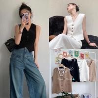 ราคา Chubby Supi เสื้อvest เรียบหรู เสื้อกั๊กสาวอวบอ้วน yy (24251783368)