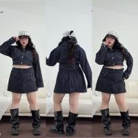 ราคา Chubby Supi POLKADOT JEANS ชุดเซ็ตยีนส์ลายจุดไซส์ใหญ่ wa (53201069212)