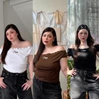 ราคา Chubby Supi FAMOUS TOP เสื้อปาดไหล่ตรอกตราไก่ lin (44175525209)