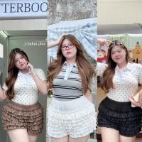 ราคา Chubby Supi กระโปรงกางเกงแต่งระบาย lin (40011880148)