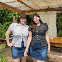 ราคา Chubby Supi POLKA DOTS SHIRT เสื้อเชิ้ตครอปลายจุด (28636001191)