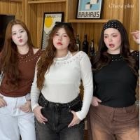 ราคา Chubby Supi FAMOUS TOP เสื้อแขนยาวคล้อคอ lin (28391461697)