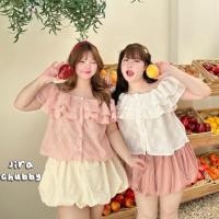 ราคา Chubby Supi เสื้อปาดไหล่ระบายผ้าลูกไม้ jira (27285991583)