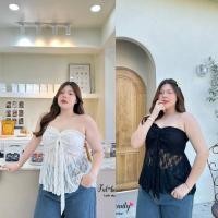 ราคา Chubby Supi เกาะอกลูกไม้ fat เสื้อผ้าสาวอวบ (25292826604)