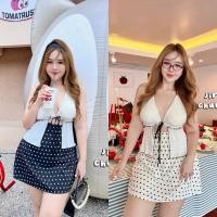 ราคา Chubby Supi POLKA DOTS SKIRT กระโปรงทรงเอลายจุด jira (43902550252)