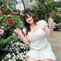 ราคา Chubby Supi ROSE SET ชุดเซ็ทเสื้อแขนตุ๊กตาแต่งลูกไม้ กระโปรงชายระบาย wat03 ชุดเซ็ทสาวอวบ เสื้อผ้าสาวอวบ (27909165410)