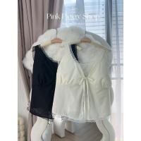 ราคา Chubby Supi เสื้อแต่งลูกไม้ ผูกโบว์หน้า pig (24731810535)