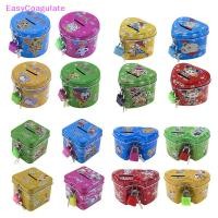 ราคา กระปุกออมสินโลหะดีบุก ทรงสี่เหลี่ยม ลายการ์ตูนหมูน่ารัก พร้อมตัวล็อค 4 สี ของเล่นสําหรับเด็ก (20787453218)