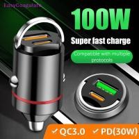 ราคา Eas 200W Mini Dual Ports USB Car Charger Fast Charging รถอะแดปเตอร์ชาร์จโทรศัพท์สําหรับ IPhone 13 12 Xiaomi Huawei Samsung Ate (26034622763)