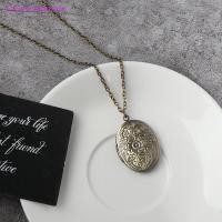 ราคา Eas แกะสลักดอกไม้ลาย Locket จี้สร้อยคอ Vintage ทองเหลืองเปิดกล่อง Ate (29130916889)